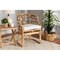 Wholesale Interiors Baxton Studio Aster Modern Bohemian Natural Brown Rattan Armchair